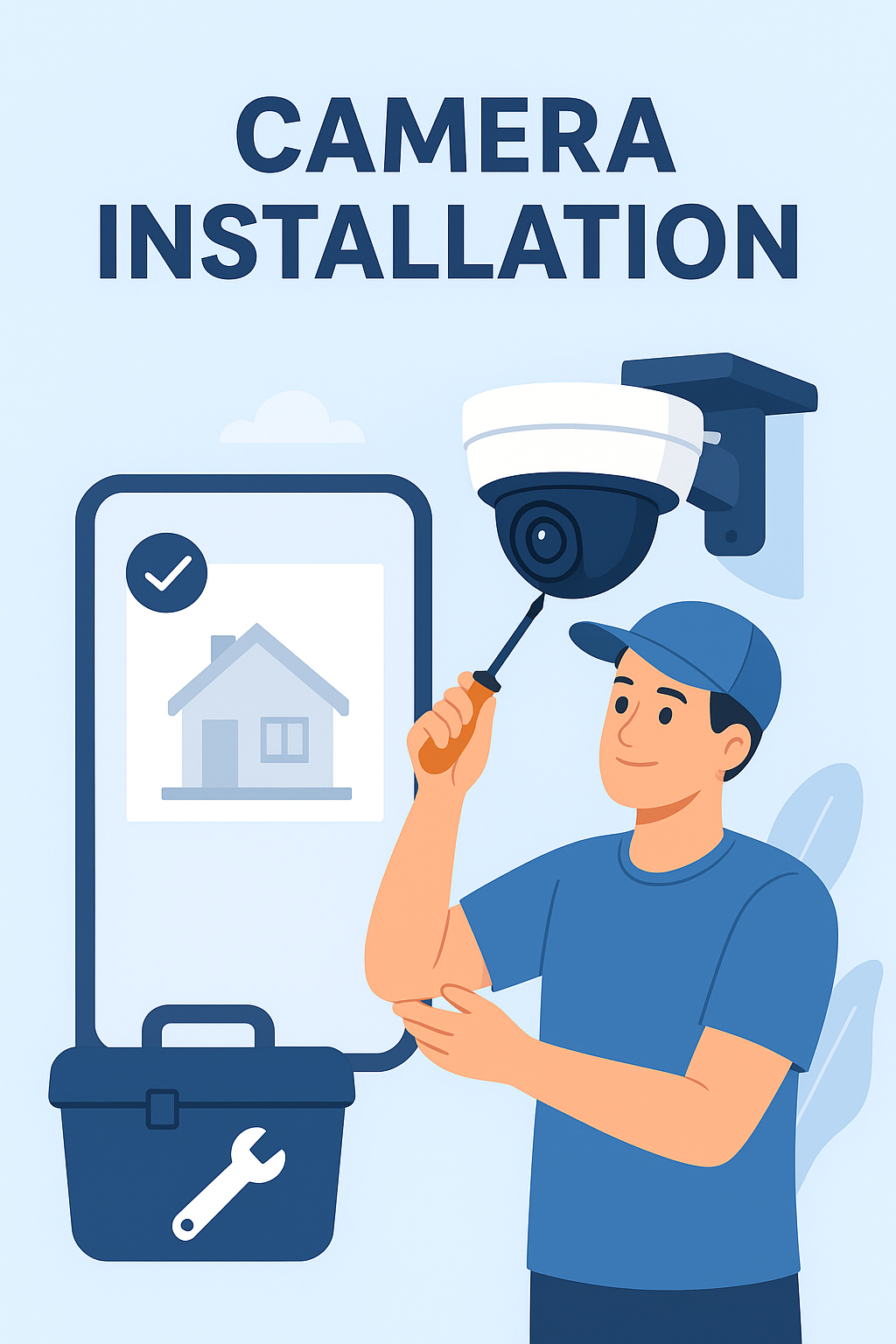 Professional CCTV camera installation